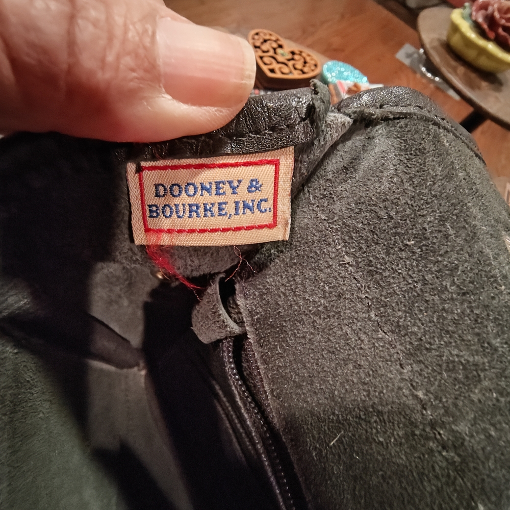 Vintage Dooney & Bourke Black Leather Satchel - Picture 5 of 12